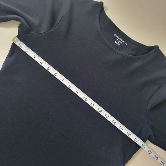 Croft & Barrow® Crewneck Women's Black Long-Sleeve Tee - Picture 6 of 13